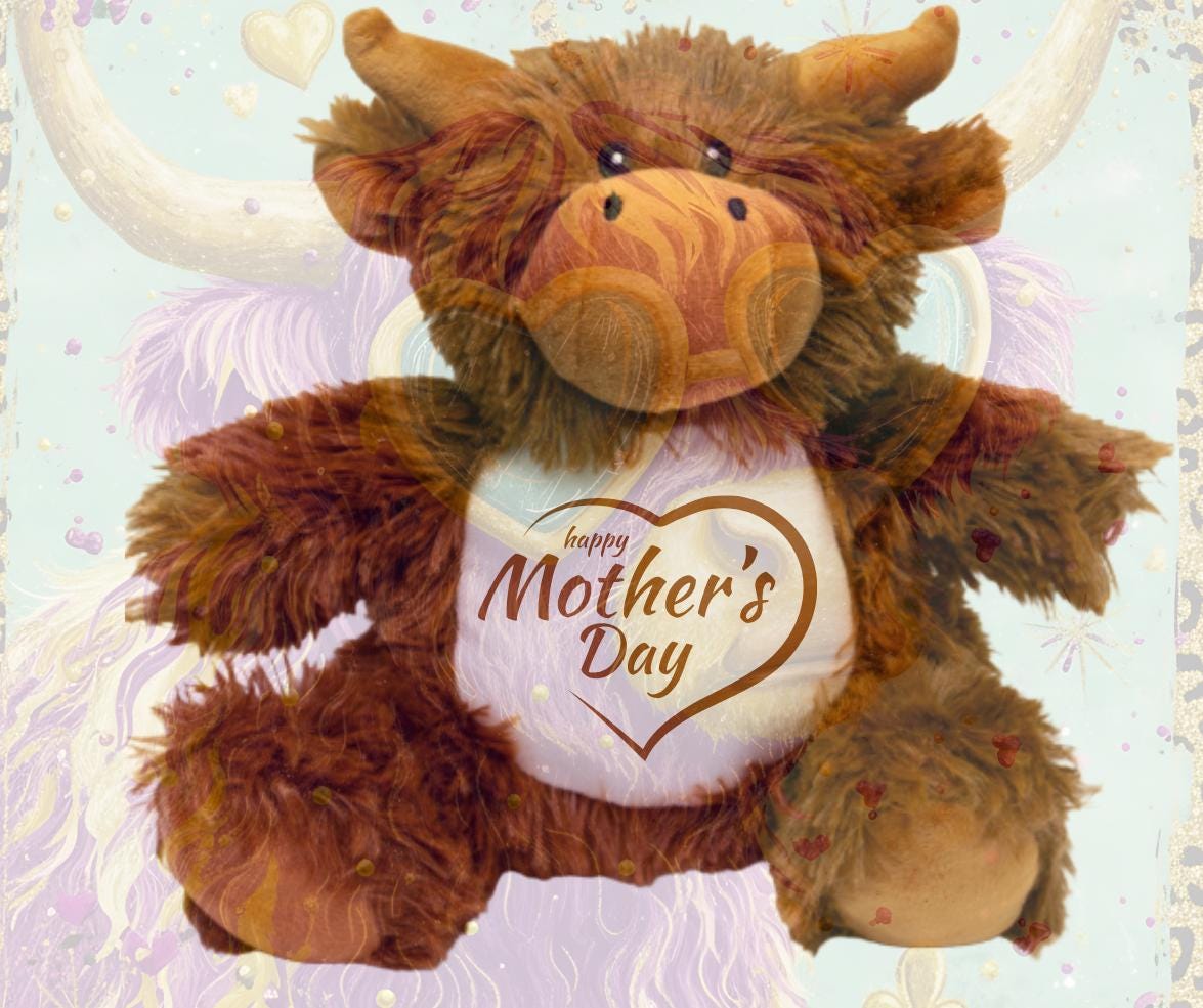 Soft and Adorable Highland Cow Plushie - Perfect for Mothers Day!