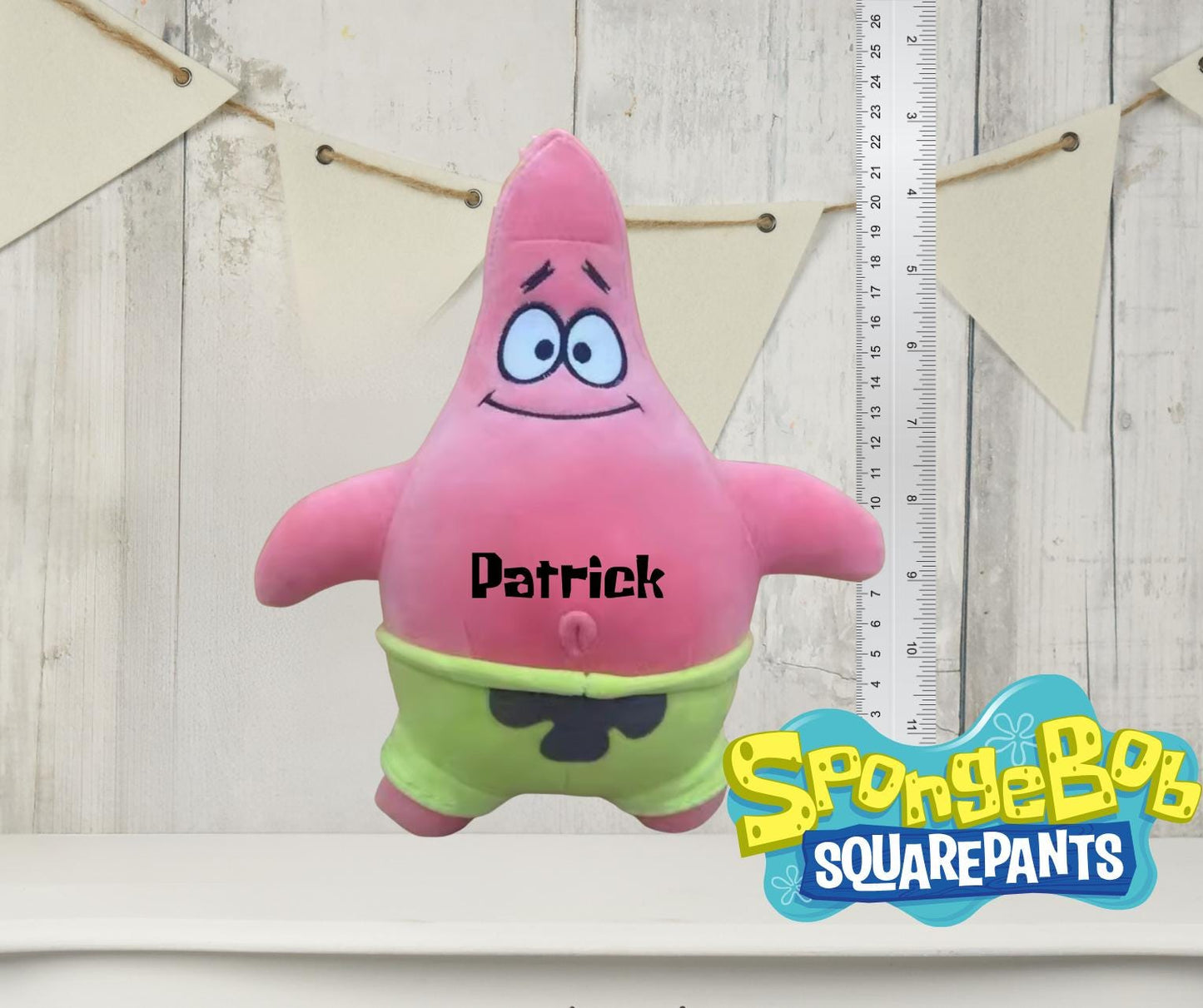 Custom Patrick SpongeBob Personalised Plushie - Soft and Cuddly Buddy