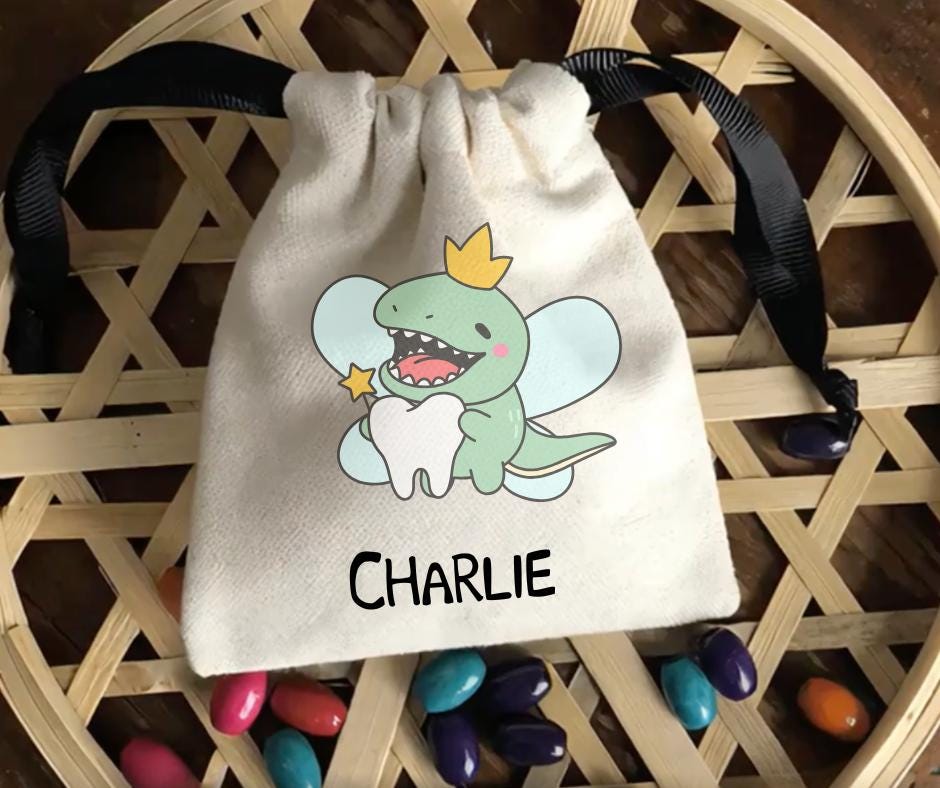 Personalised Tooth fairy bag, for Boys & Girls, Lost tooth bag, First Tooth