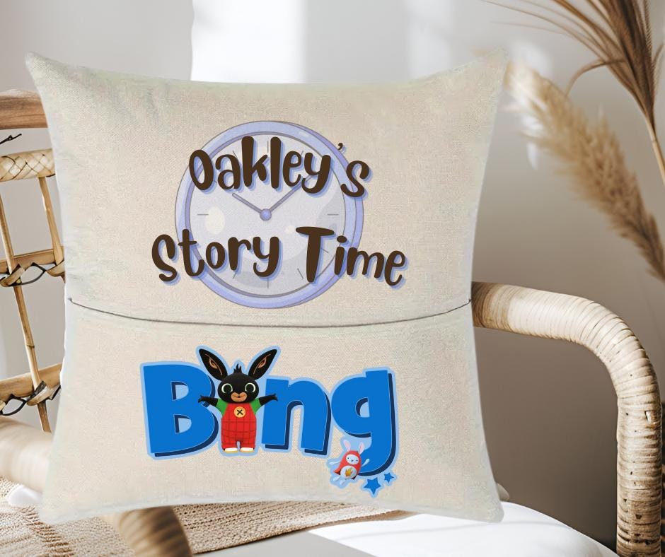 Bing personalised kids story time Reading Cushion