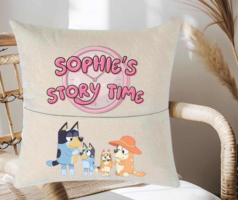 Personalised Bingo story time Reading Cushion