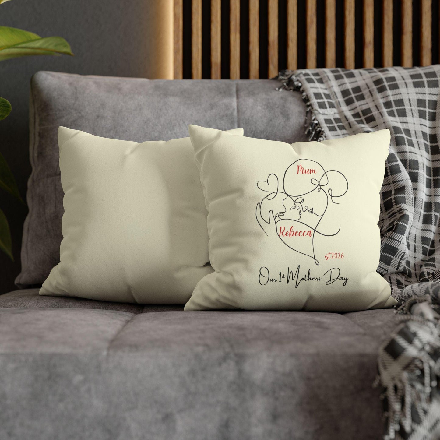 1st Mothers day personalised cushion