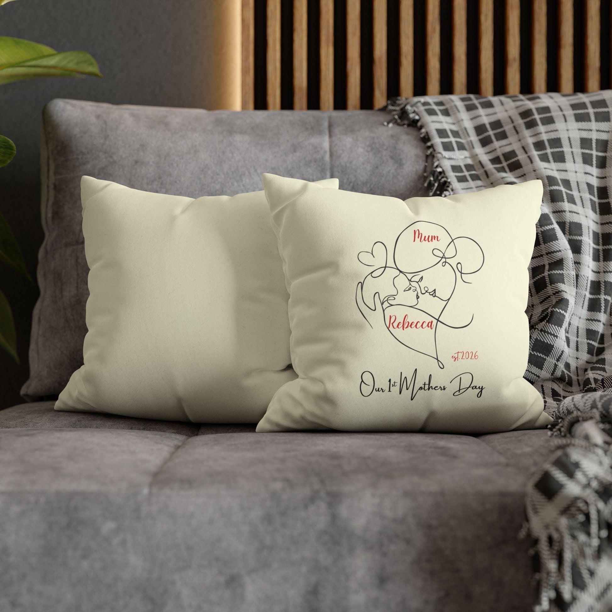 1st Mothers day personalised cushion