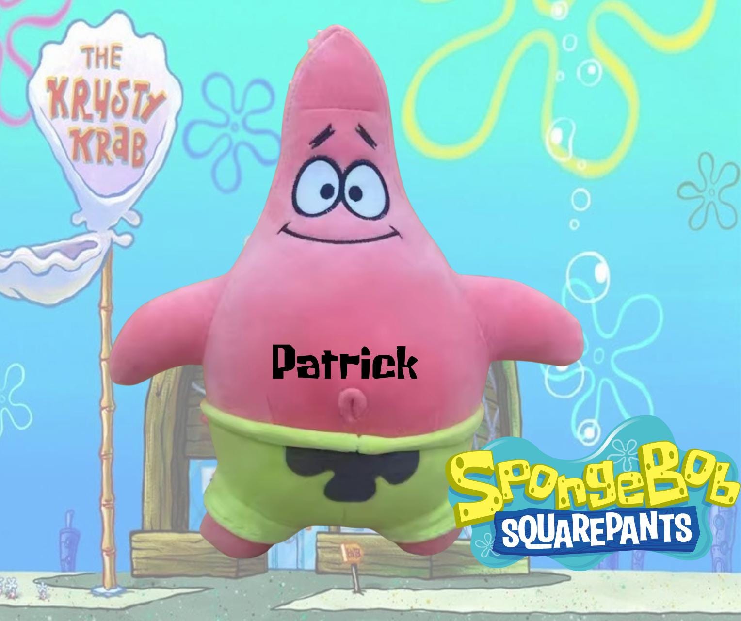 Custom Patrick SpongeBob Personalised Plushie - Soft and Cuddly Buddy