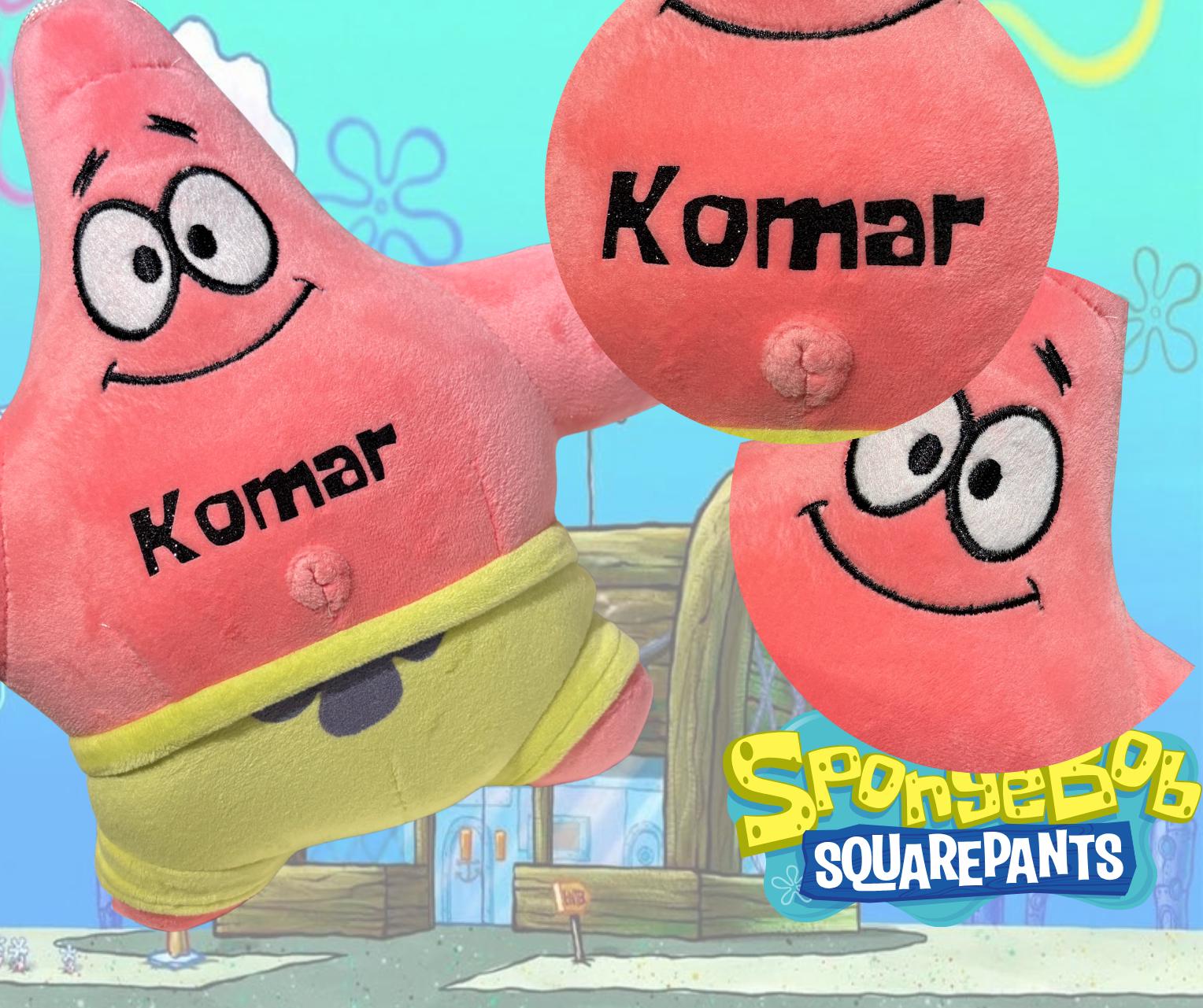 Custom Patrick SpongeBob Personalised Plushie - Soft and Cuddly Buddy