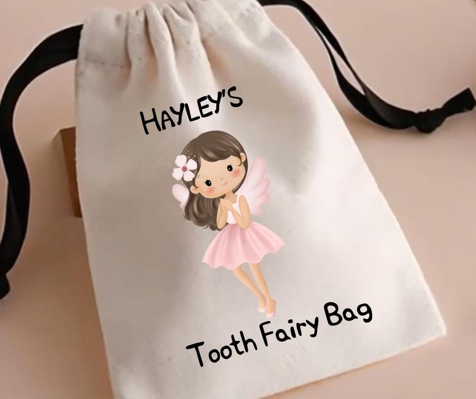 Tooth fairy bag, Personalised, Lost tooth bag, First Tooth