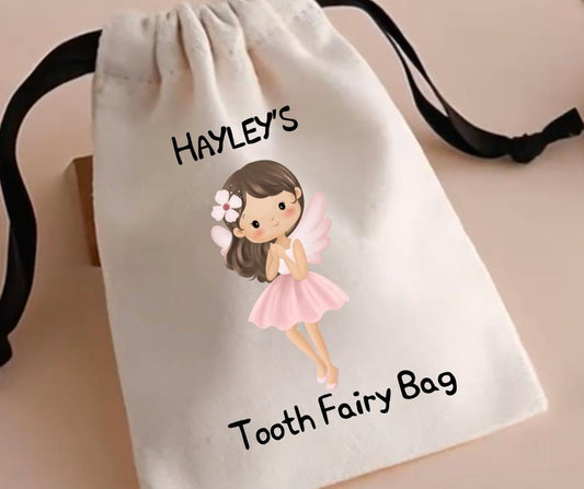 Tooth fairy bag, Personalised, Lost tooth bag, First Tooth