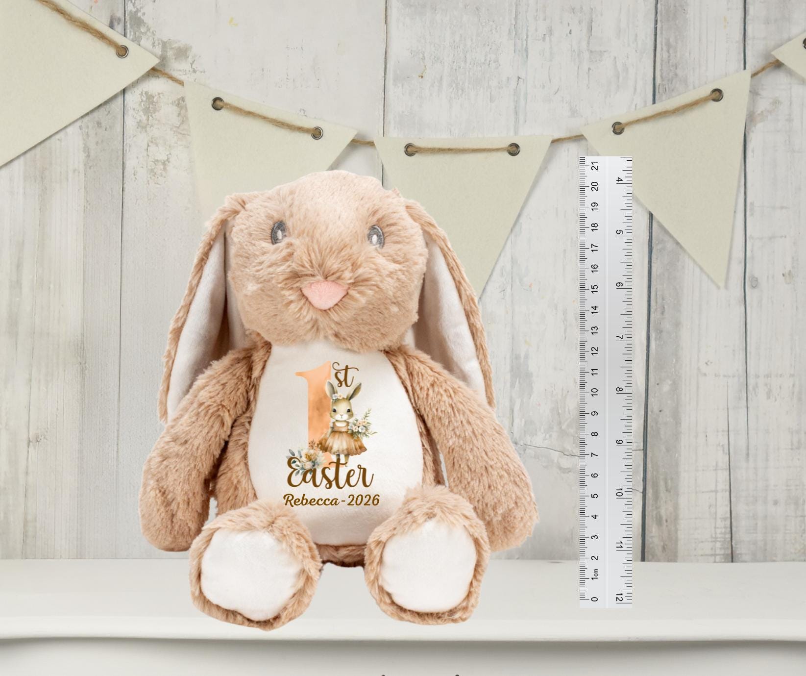 Personalised Easter Bunny - Customised Bunny for Easter Baskets - Unique Gift with Name Personalisation
