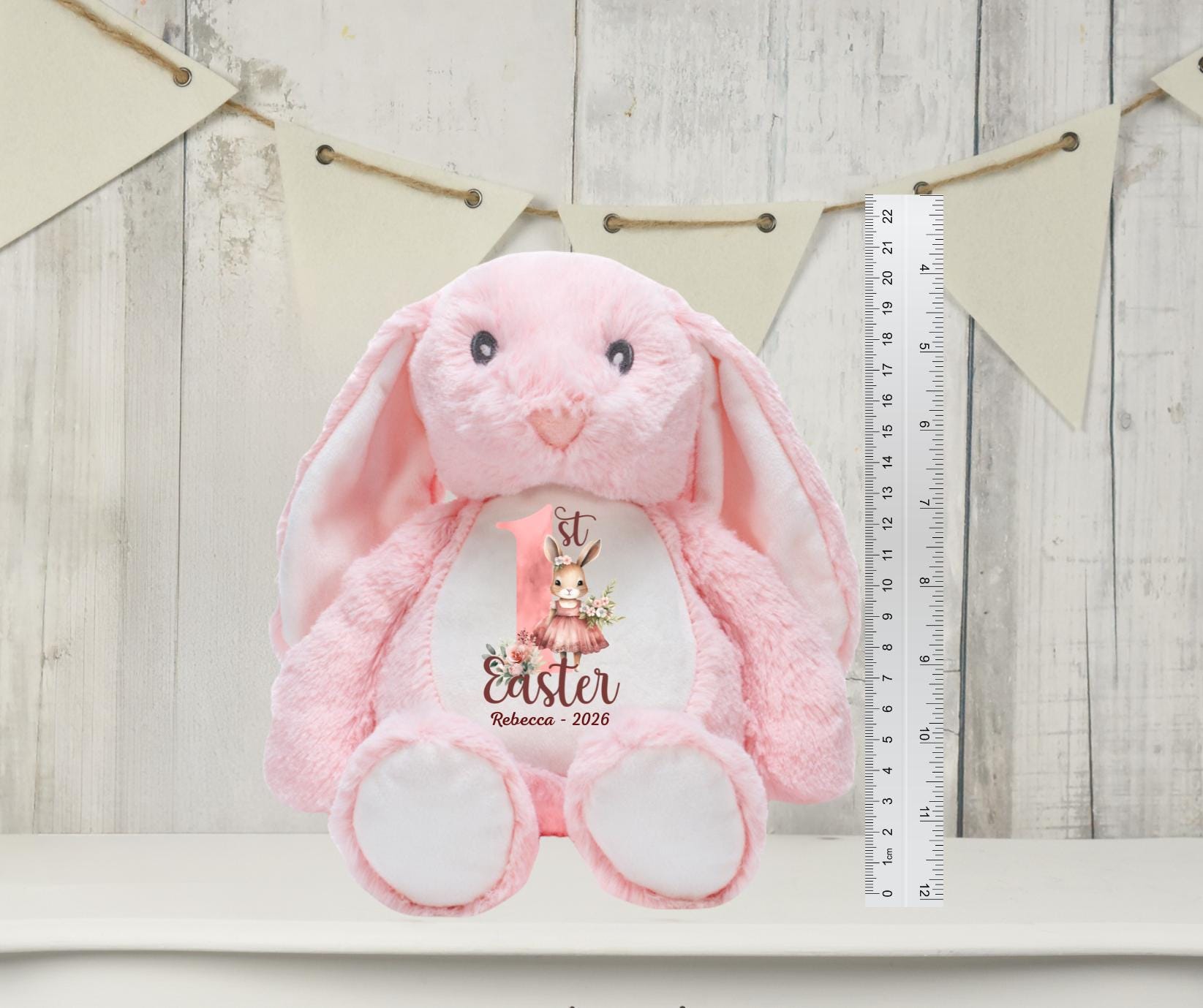 Personalised Easter Bunny - Customised Bunny for Easter Baskets - Unique Gift with Name Personalisation