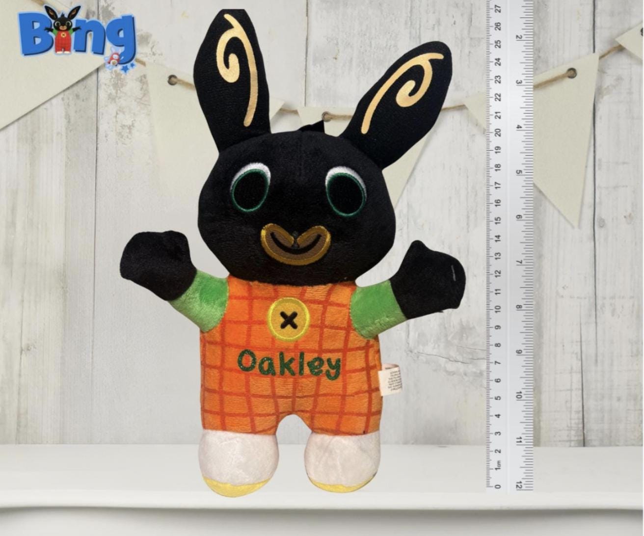 Personalised Bing Plushie - Soft and Cuddly Toy with Custom Name - 28 cm