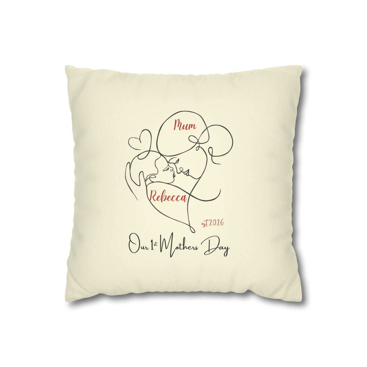 1st Mothers day personalised cushion