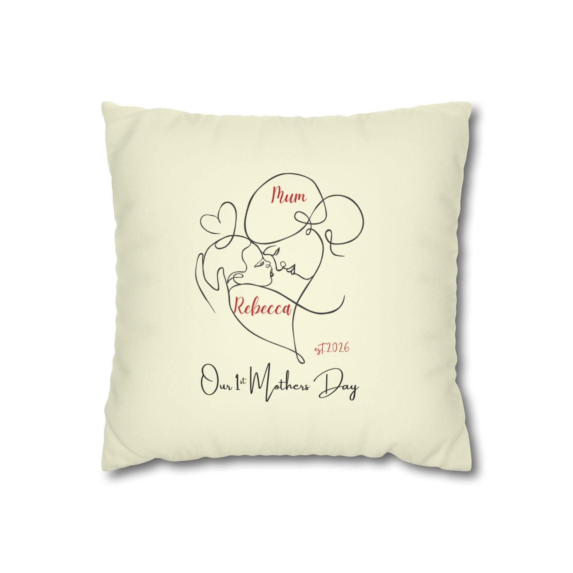 1st Mothers day personalised cushion