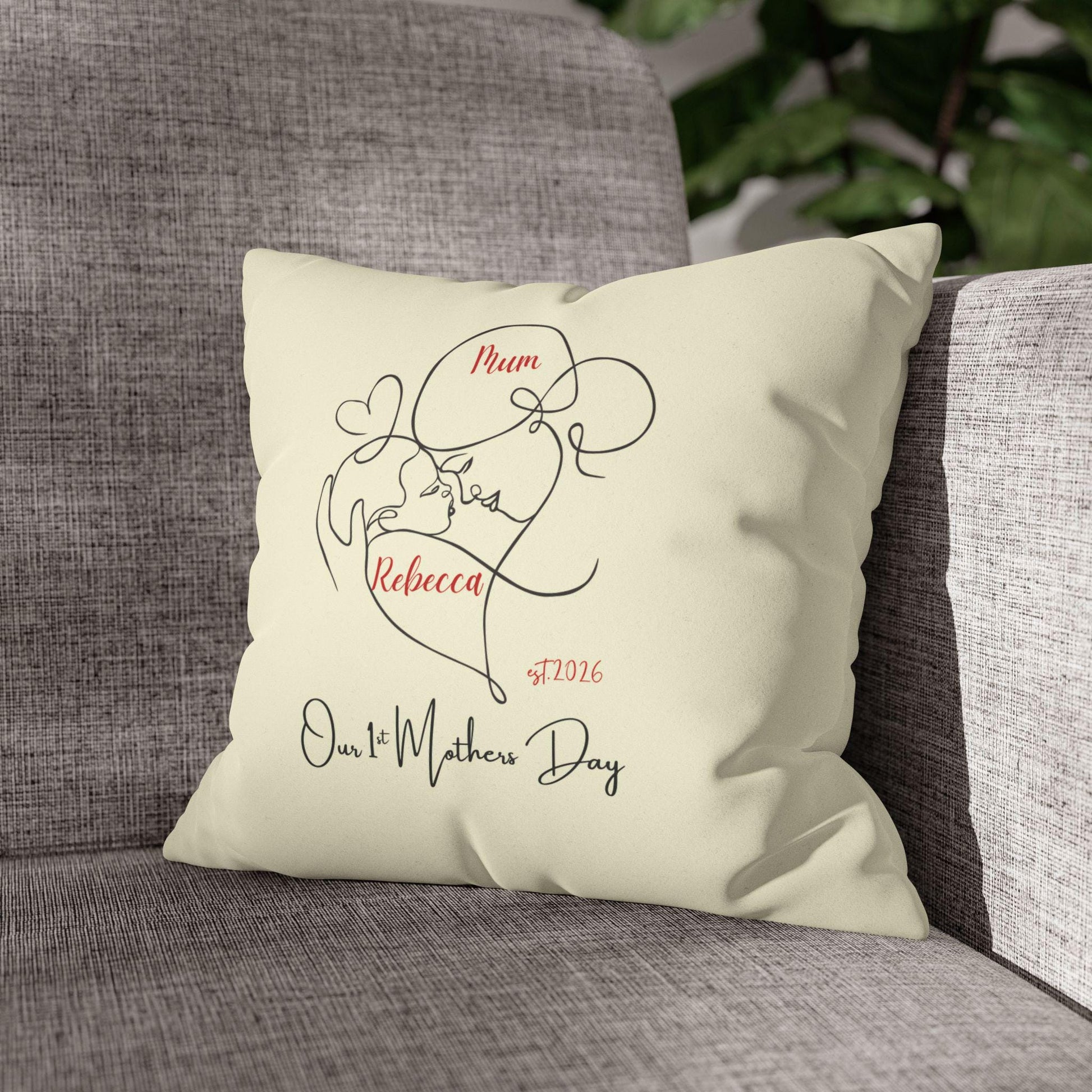 1st Mothers day personalised cushion