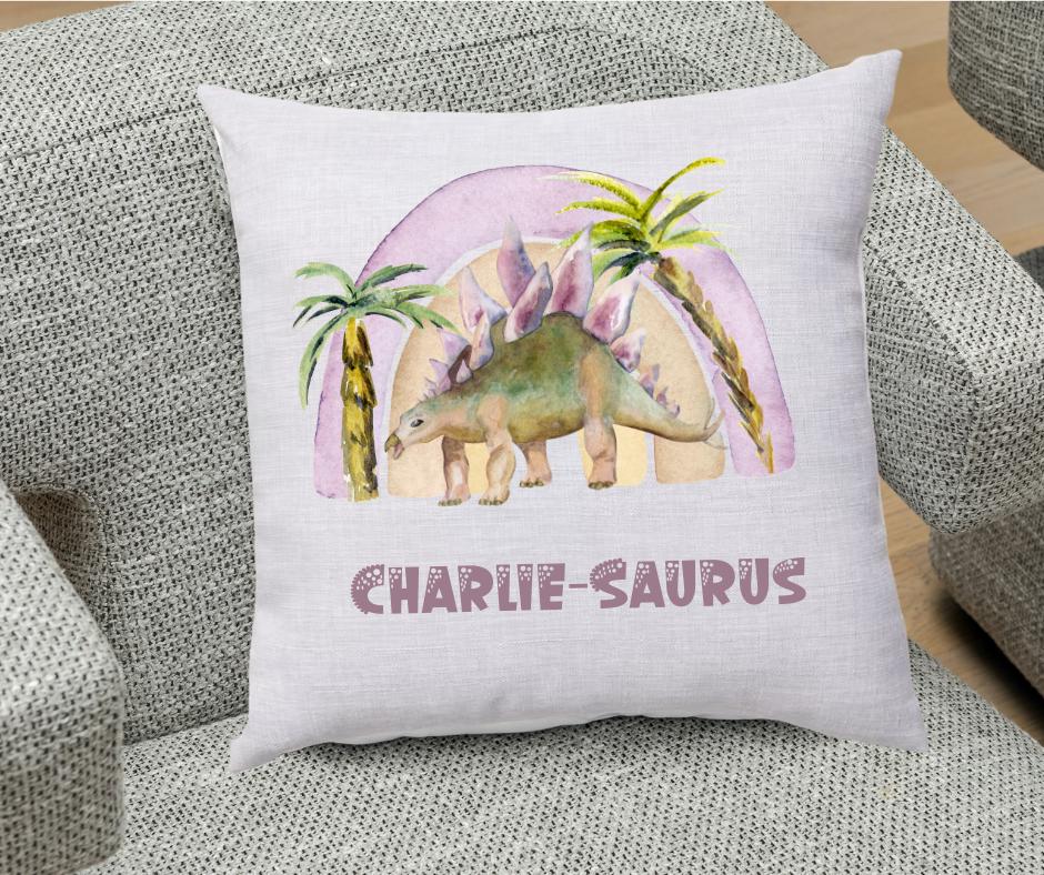 Dinosaur Cushion - Personalised