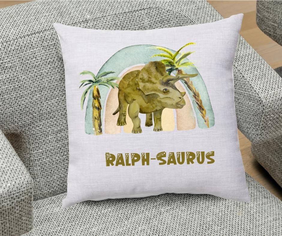 Dinosaur Cushion - Personalised