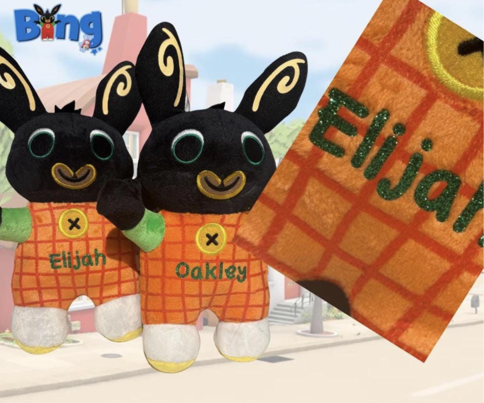 Personalised Bing Plushie - Soft and Cuddly Toy with Custom Name - 28 cm