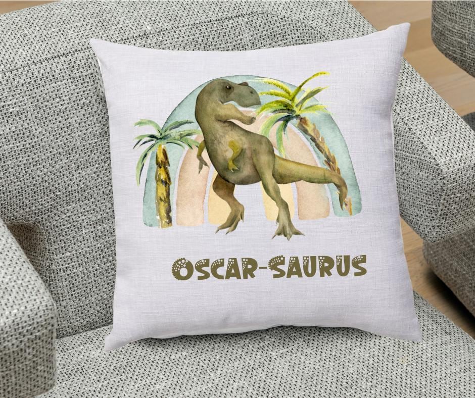 Dinosaur Cushion - Personalised