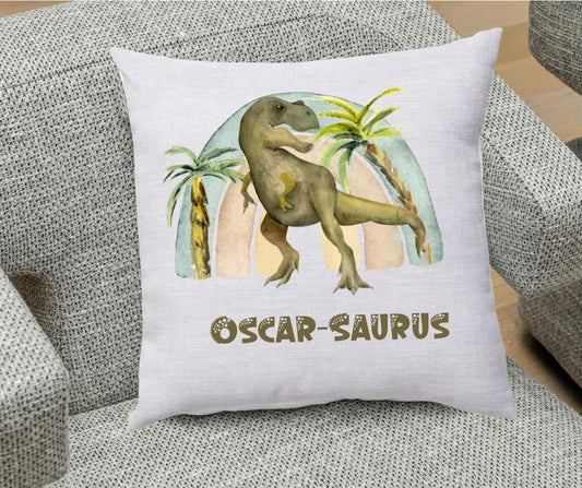 Dinosaur Cushion - Personalised