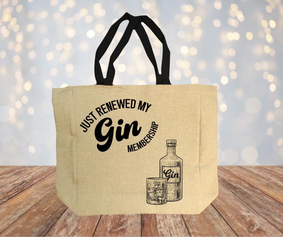 Quirky Fun Burlap Jute Shopping Bag – Stylish Reusable Grocery Tote