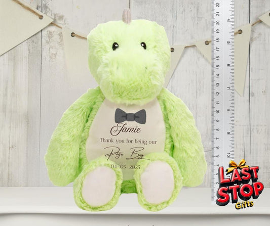 Page Boy Wedding Teddy Bear - Personalized Name and Date Keepsake Gift