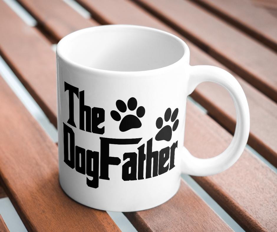 Cute Dog-Themed Father's Day Mug – for Dog Lovers