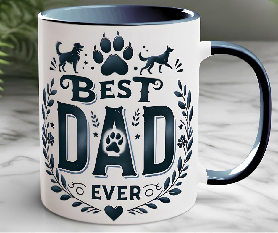 Cute Dog-Themed Father's Day Mug – for Dog Lovers