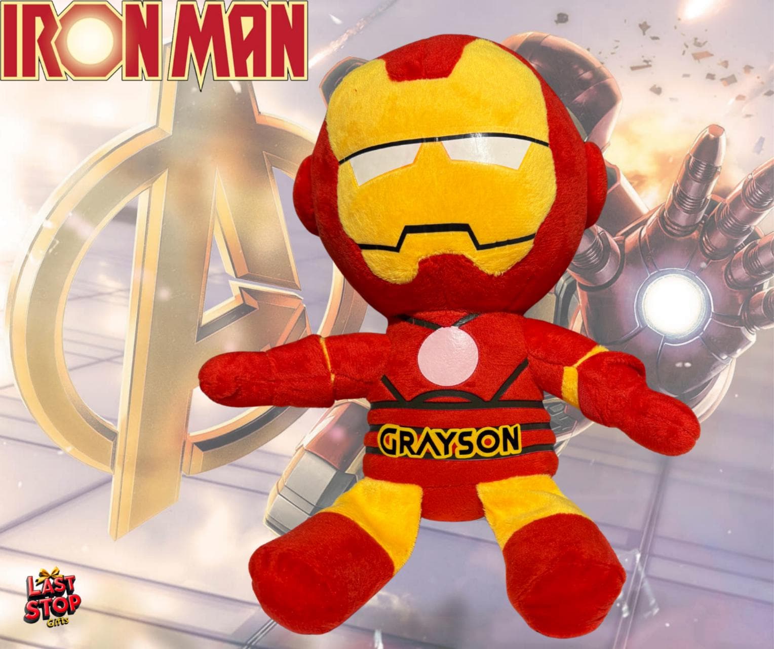 Personalised Iron Man Plushie