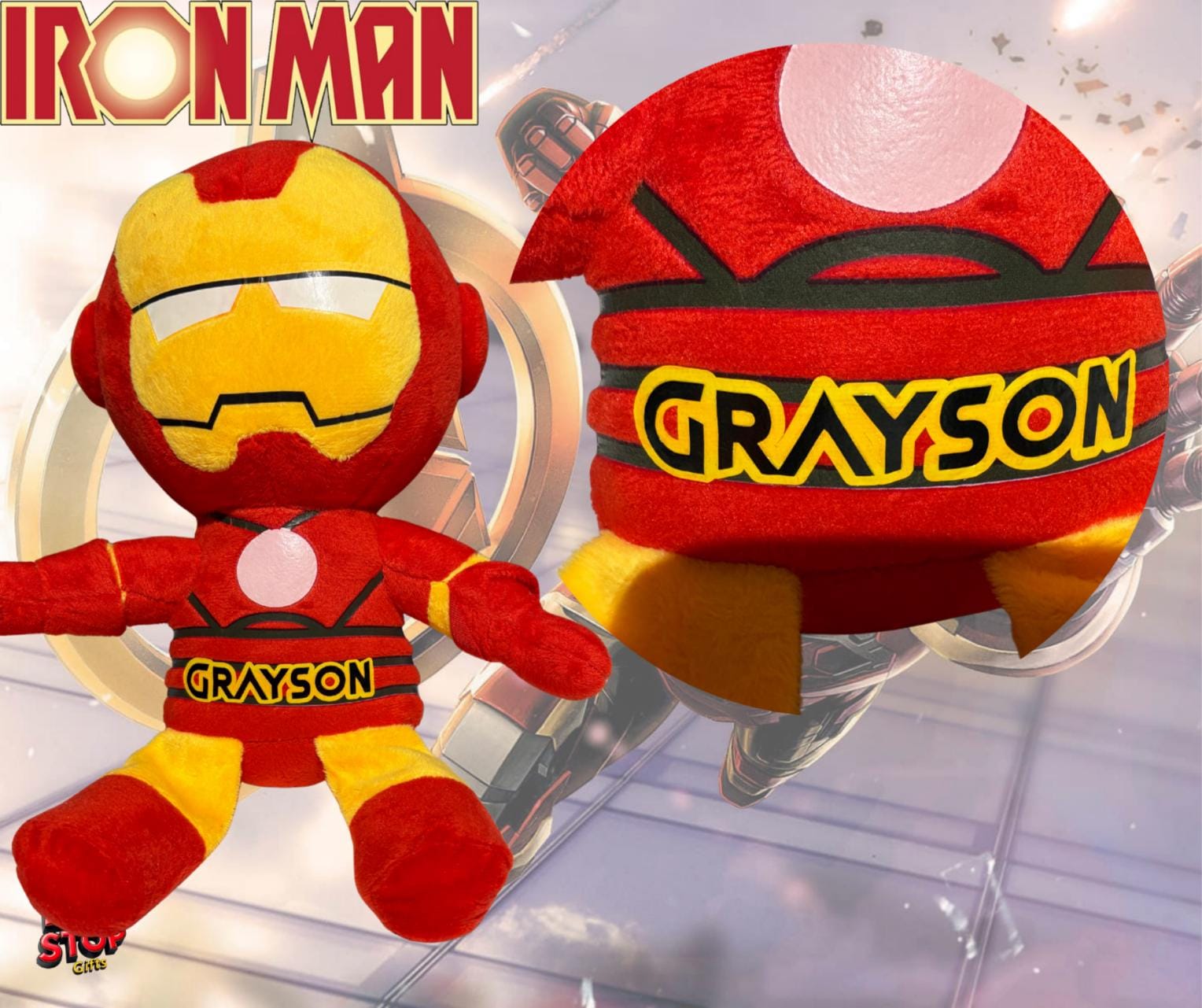 Personalised Iron Man Plushie