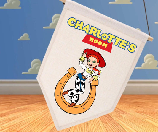 Toy Story-Inspired Personalised Pennant for Kids' Bedrooms - Custom Flag