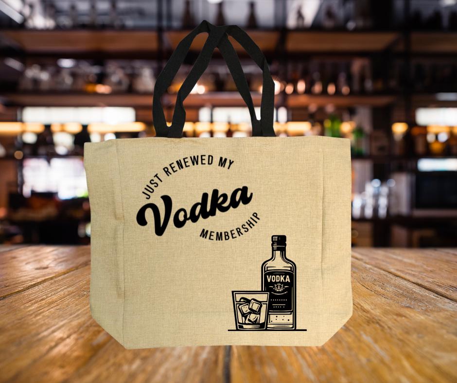 Quirky Fun Burlap Jute Shopping Bag – Stylish Reusable Grocery Tote