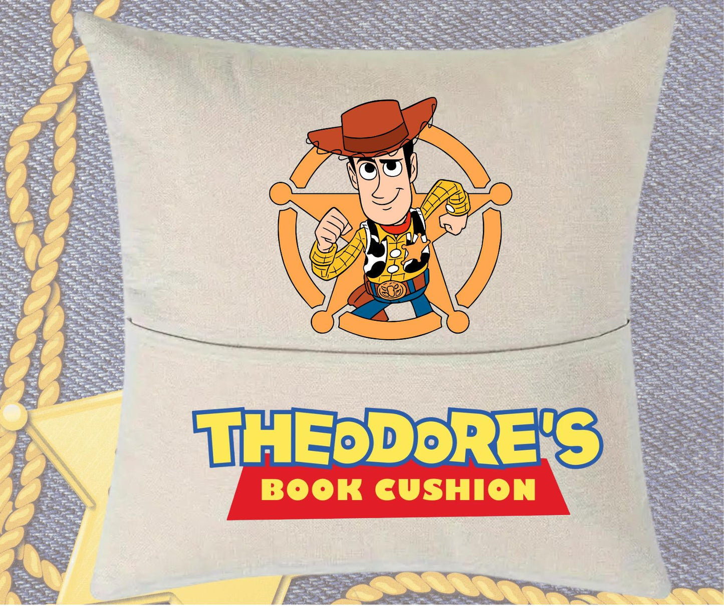 Personalised Toy Story Pocket Cushion - Kids Gift