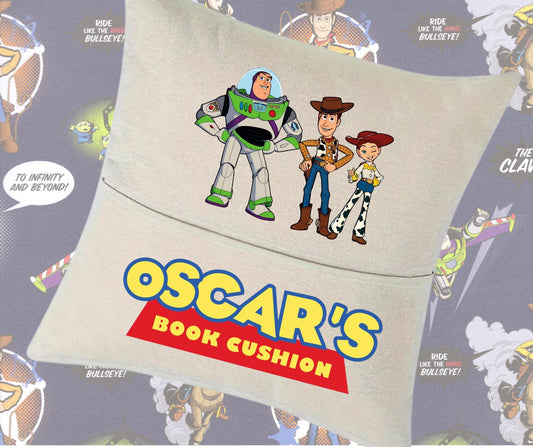 Kids Reading Cushion - Toy Story Theme | Personalised