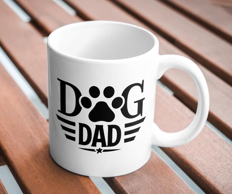 Cute Dog-Themed Father's Day Mug – for Dog Lovers