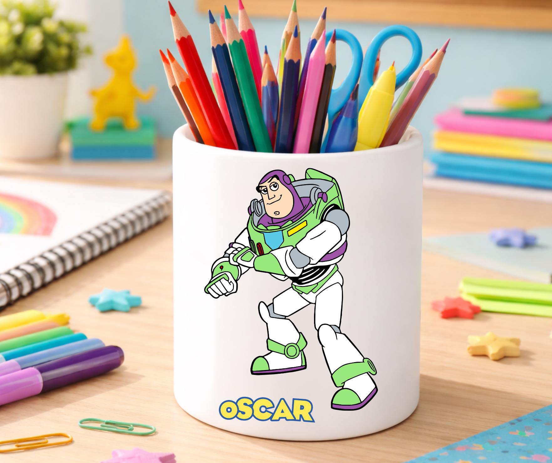 Toy Story Personalised Pencil Pot - Creative Kids Desk Organiser