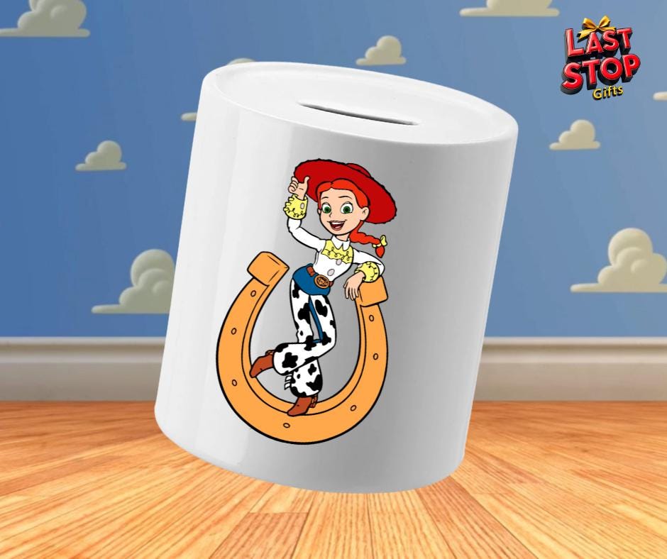 Personalised Toy Story Inspired Piggy Bank - Custom Kids Savings Bank
