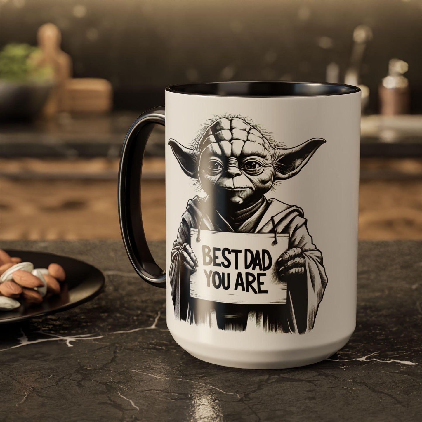 Yoda Themed Best Dad Mug - Unique Father's Day Gift