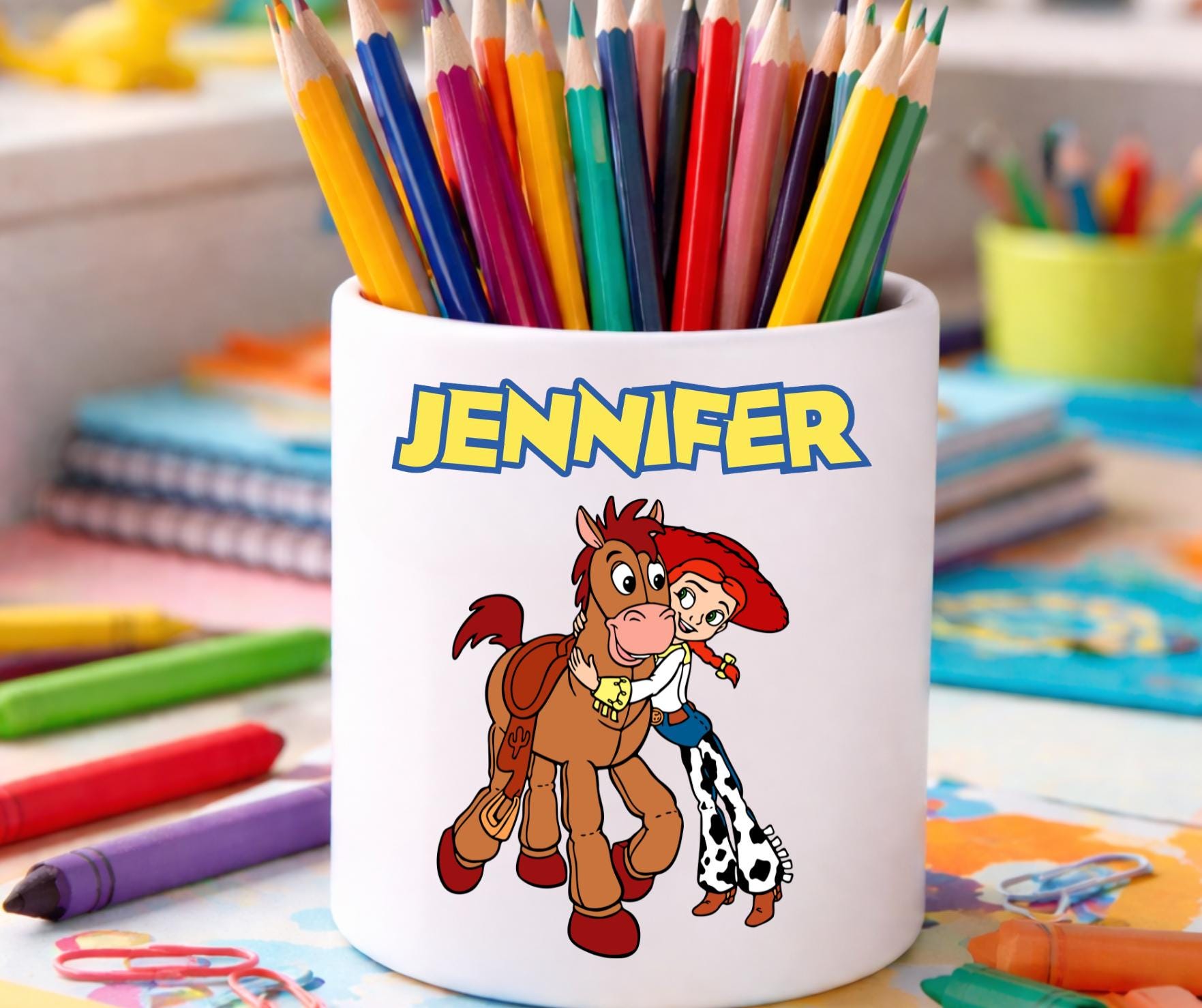 Toy Story Personalised Pencil Pot - Creative Kids Desk Organiser