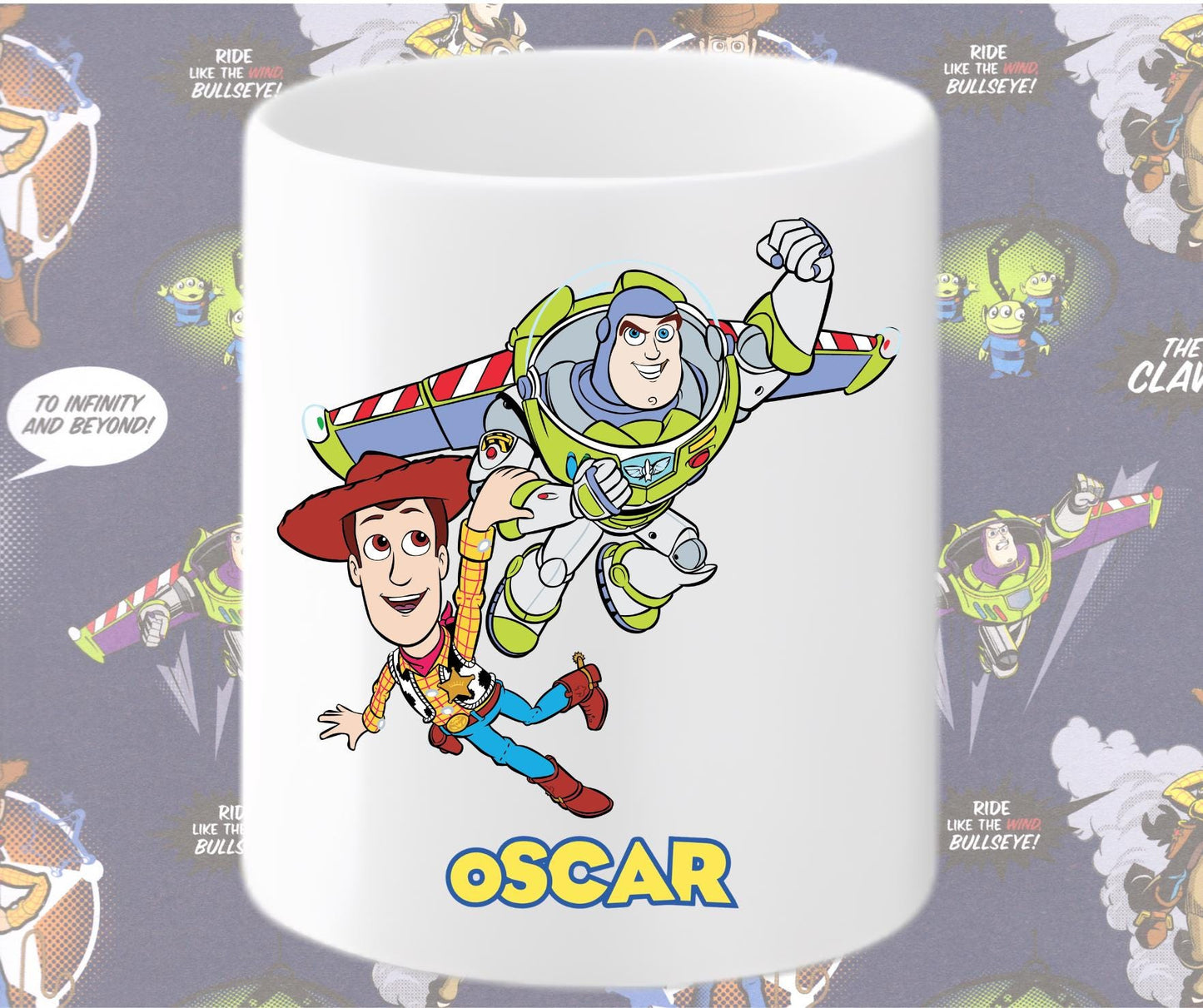 Personalised Toy Story Pencil Pot – Jessie and Bullseye Desk Tidy