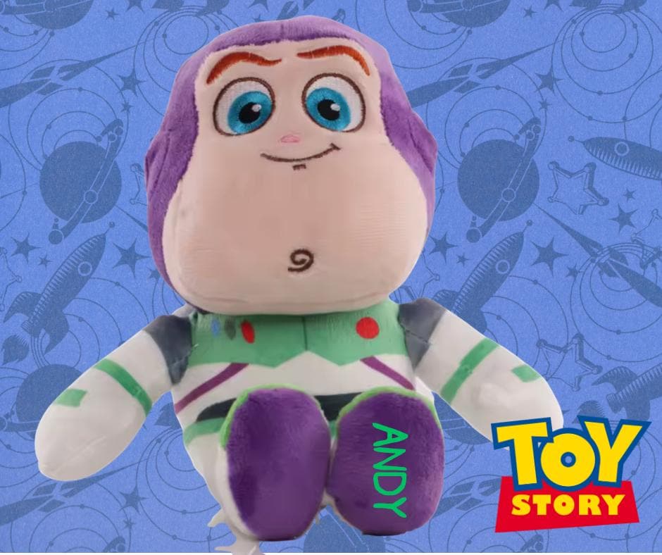 Personalised Buzz Plushie - Toy Story Space man Soft Toy Customised with Child's Name