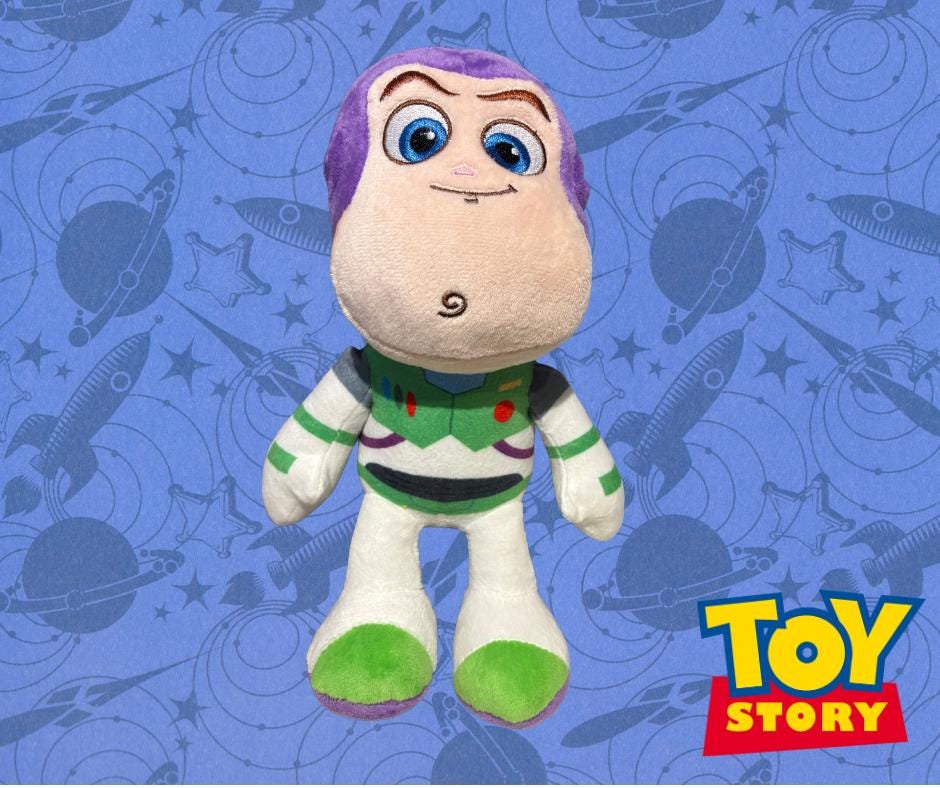 Personalised Buzz Plushie - Toy Story Space man Soft Toy Customised with Child's Name