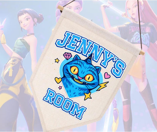 Personalised Derpy Wall Hanger, Room Decor, Custom Kids Bedroom Accessory, Fun Cartoon Character, Gift for Children, Playroom Decor
