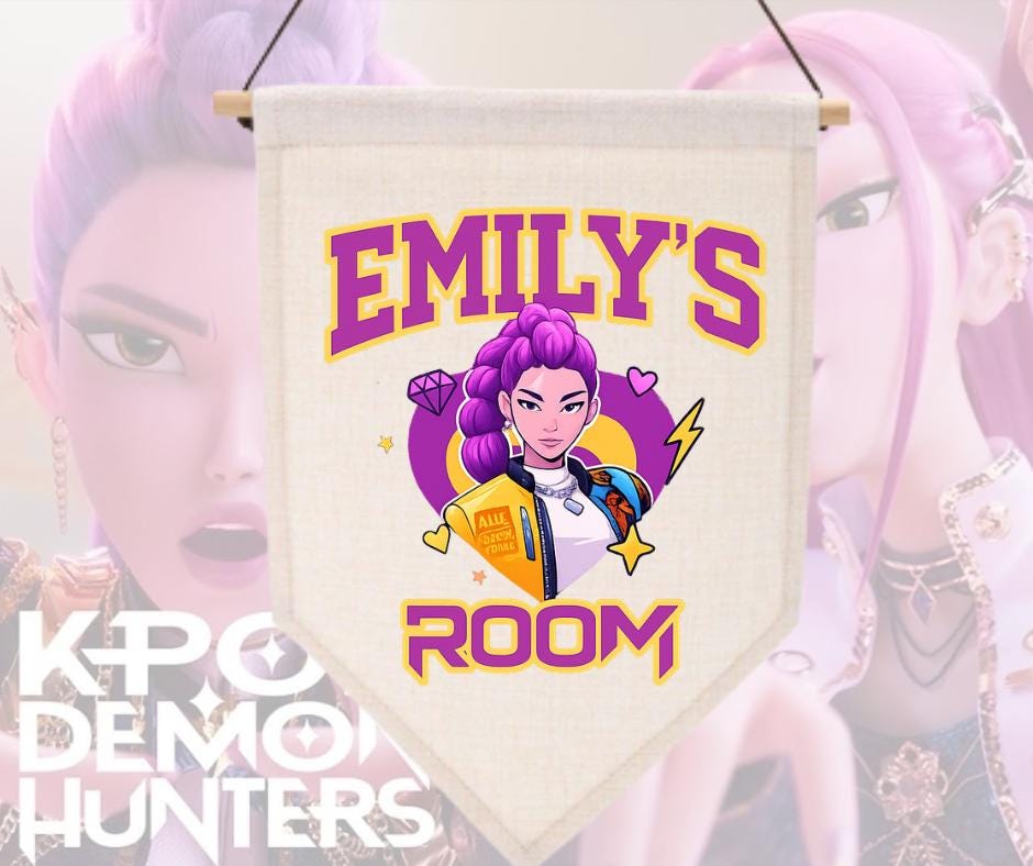 Personalised Mira Wall Hanger, Cartoon Character Room Decor, Children's Playroom Accessory