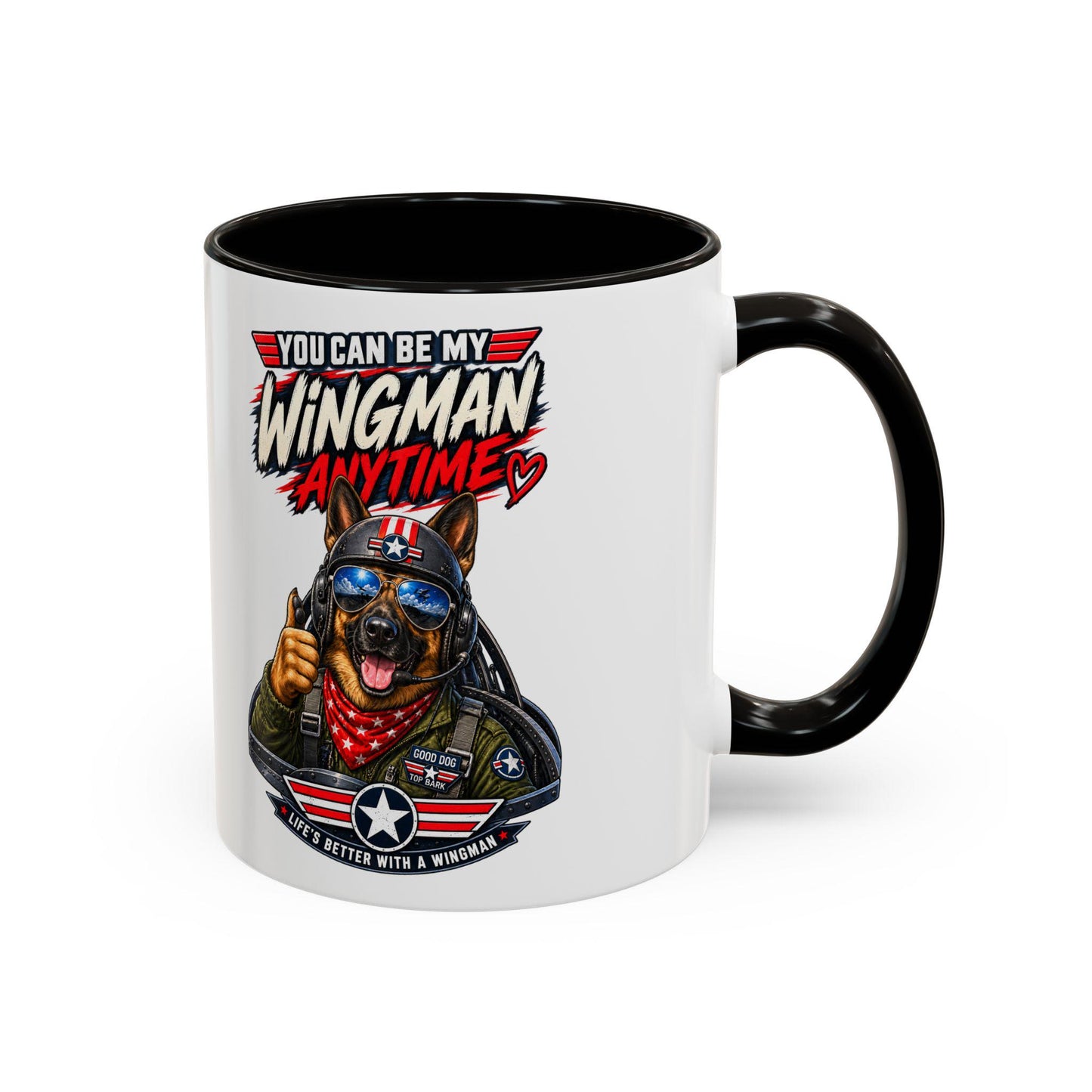 Fun Top Gun Inspired Mug, Wingman Quote, Pilot Gift, Military Coffee Cup, Aviation Lover, Customizable Office Mug, Unique Pun, Gift for Him