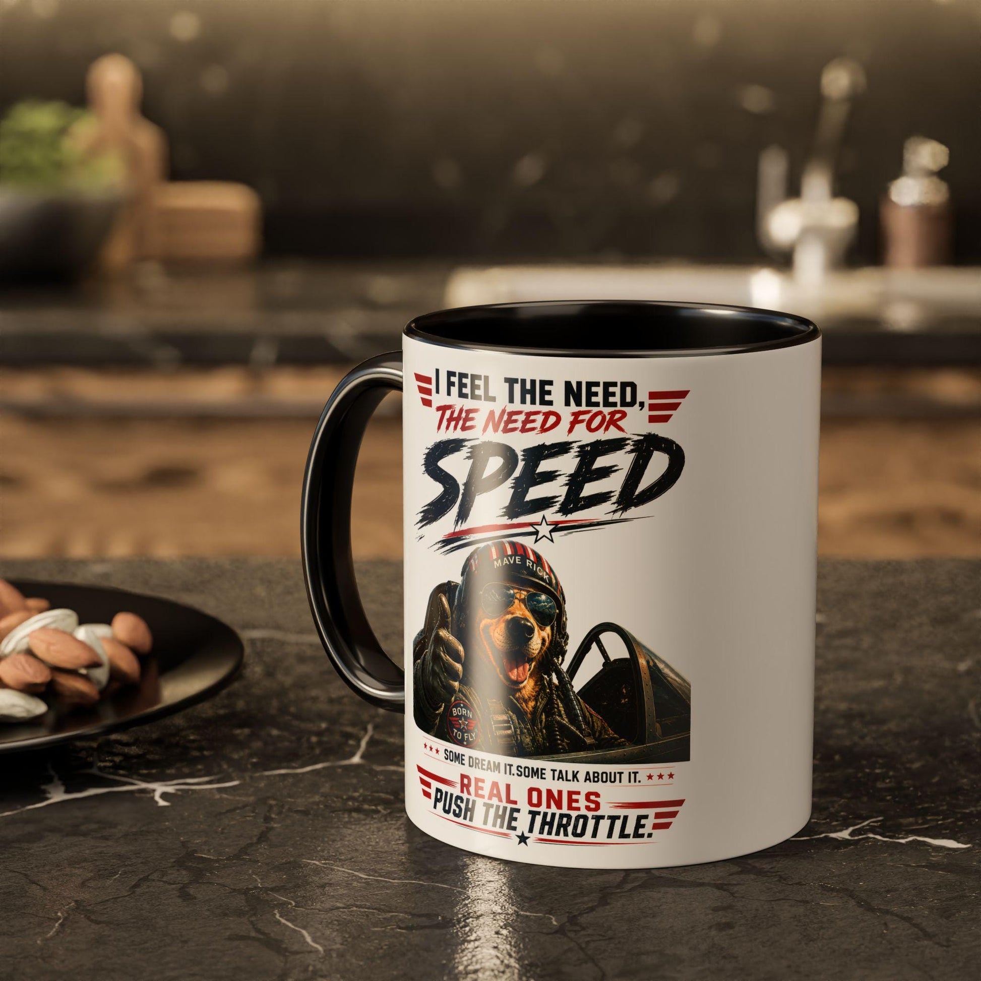 Movie quote mug, Top Gun inspired coffee cup, Need for Speed, aviation lover gift, pilot humor, military style, office mug,