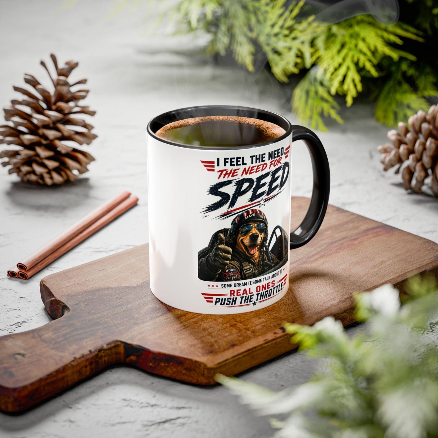 Movie quote mug, Top Gun inspired coffee cup, Need for Speed, aviation lover gift, pilot humor, military style, office mug,