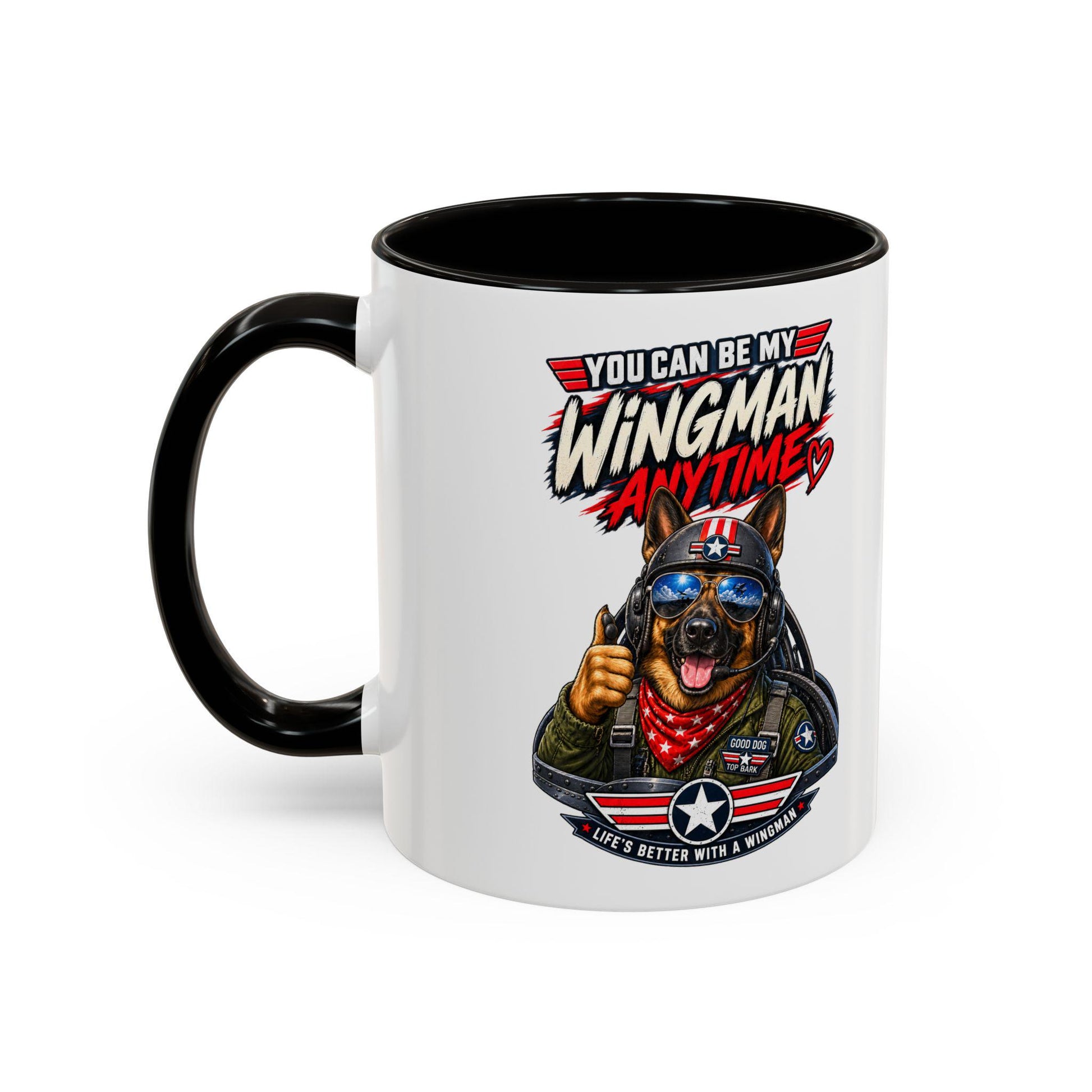 Fun Top Gun Inspired Mug, Wingman Quote, Pilot Gift, Military Coffee Cup, Aviation Lover, Customizable Office Mug, Unique Pun, Gift for Him