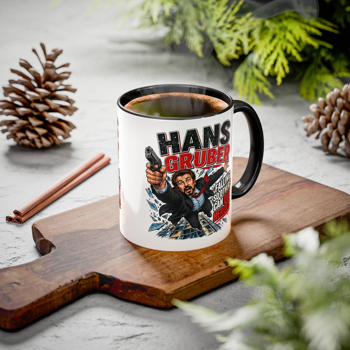 Nakatomi Christmas Mug, Die Hard Holiday Mug, Nakatomi Plaza Mug, Christmas Party Gift, Festive Movie Quote Mug, Unique Xmas Coffee Cup