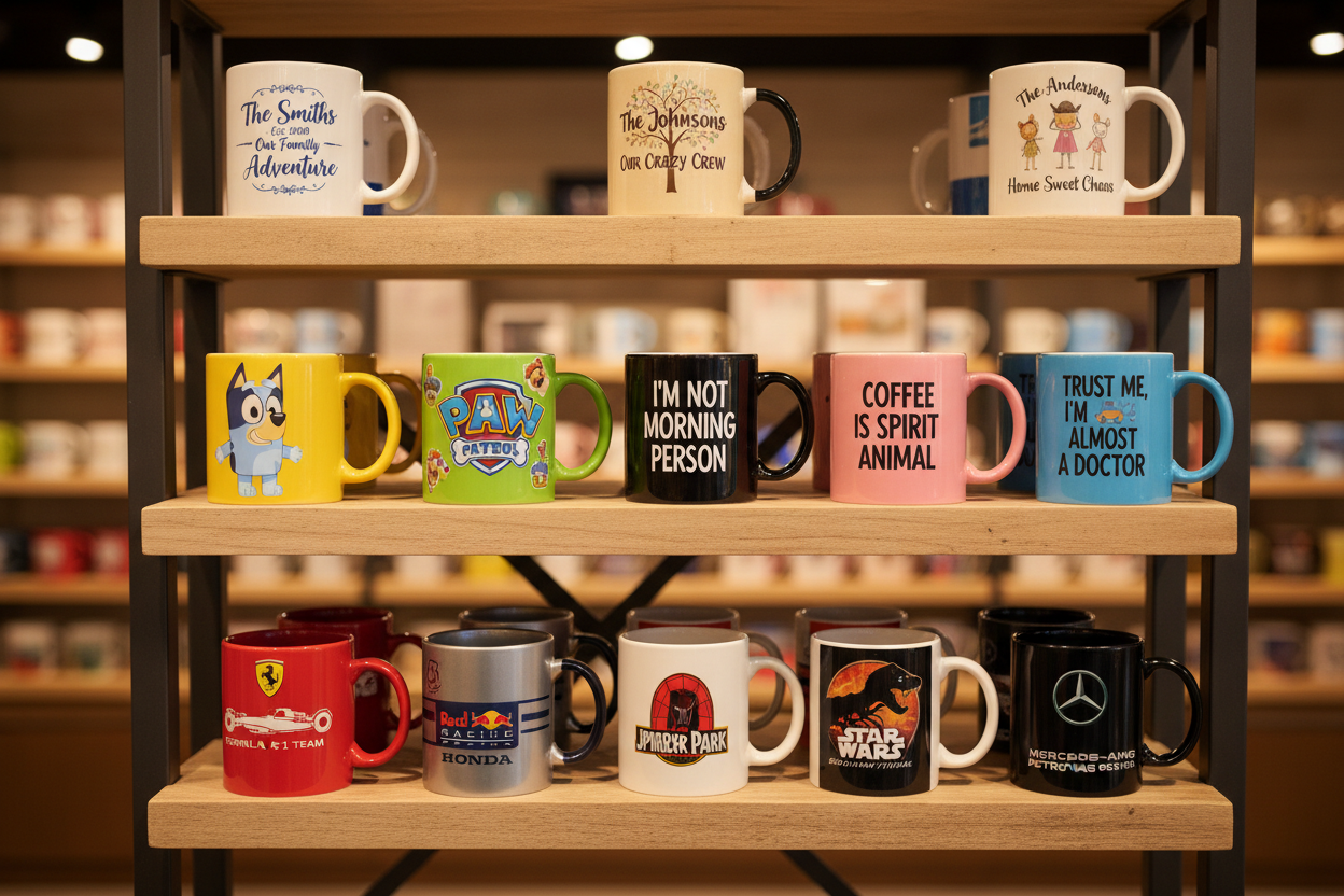 increase the selection to 15 mugs