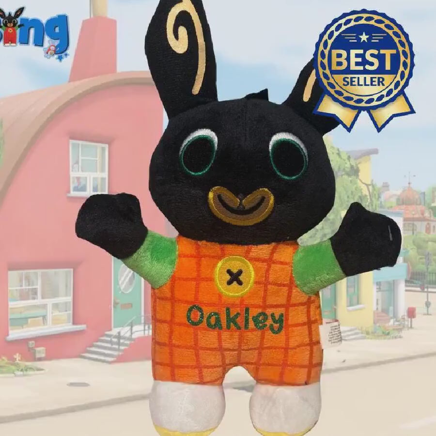 Personalised Bing Inspired Plush Toy – Custom Name Soft Huggable Companion (28 cm)