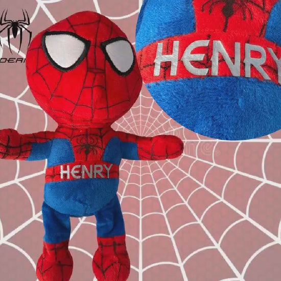 Personalised Spiderman Plushie: Cuddly Superhero Toy (30cm)